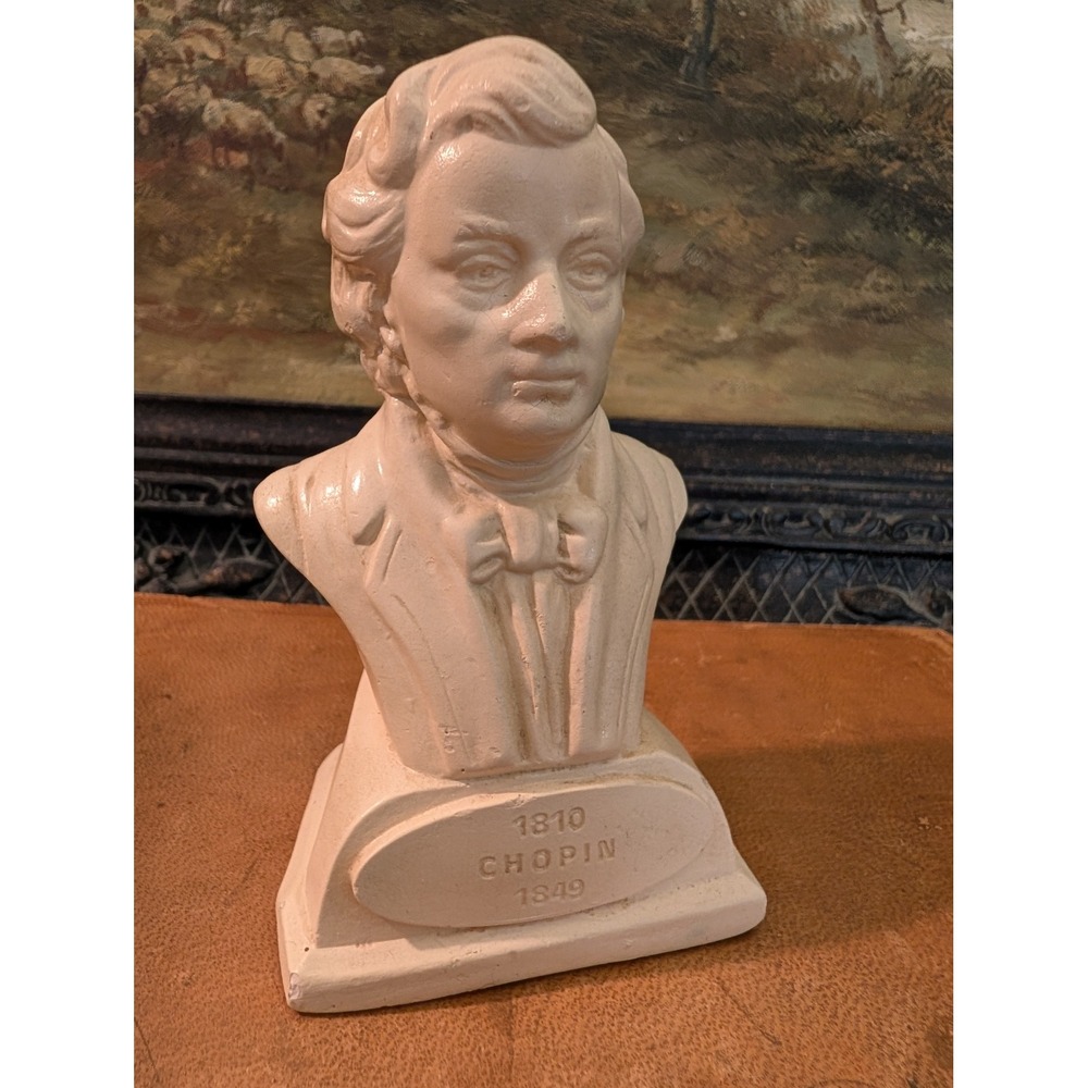 Vintage Frederic Chopin Bust Statue Classical Music Composer 5 inch